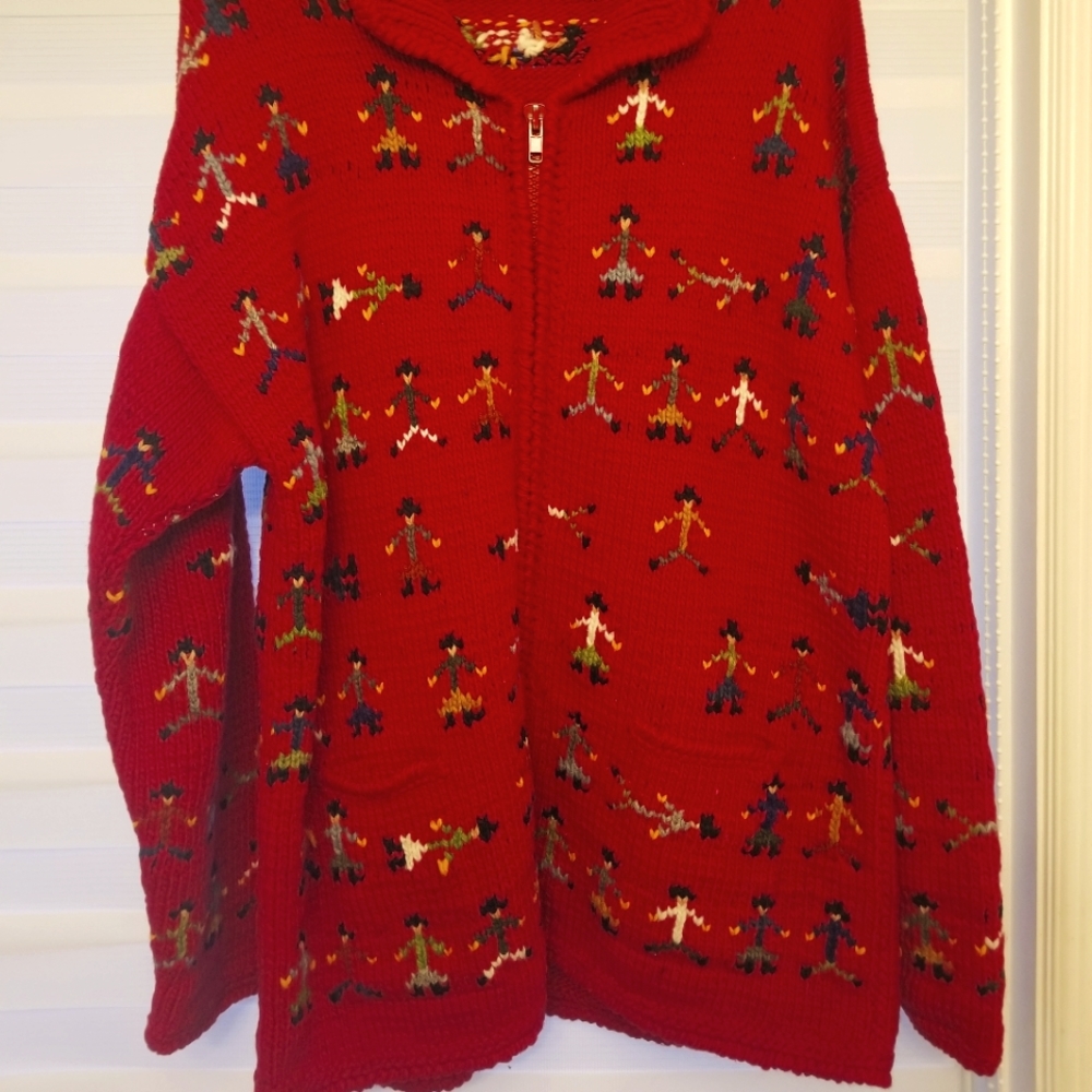 Peruvian 100% wool Christmas Sweater